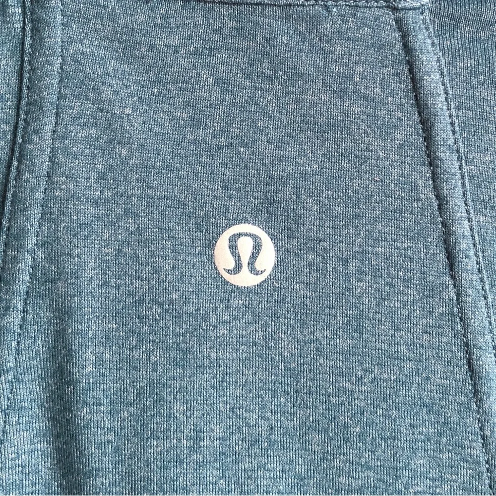Lululemon Dance Studio Jacket Rib Sleeve Reversible Petrol Blue 10 Hoodie